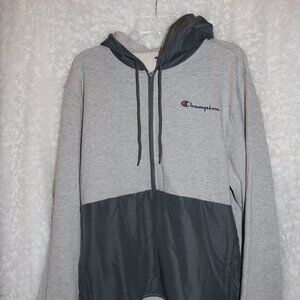Champion men's jacket with hood and new with tags size large